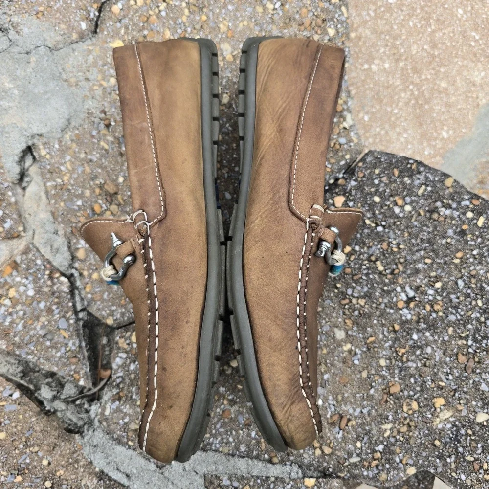 Riomar‎ Deck Driver Brown Leather Men's Casual Shoe Moc Size 11 Portugal